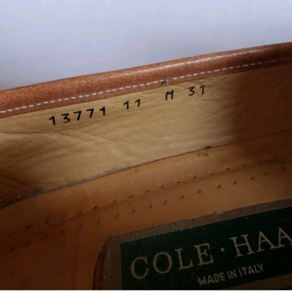 Sold-Cole Haan Italy British Tan Horse bit loafers - Picture 6 of 8
